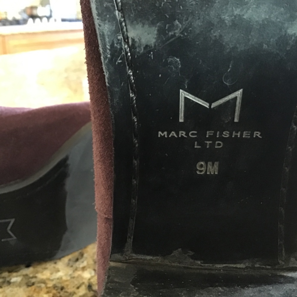 Marc Fisher Ltd Yamir Suede Bootie In A Burgundy … - image 6